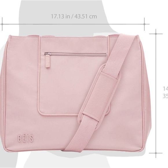 NWT BEIS The East/West Tote in Atlas Pink - Picture 3 of 3